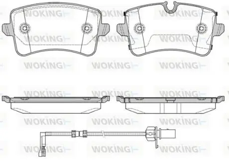 Колодки гальмівні WOKING P12433.20