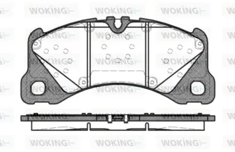 Колодки гальмівні WOKING P12453.40