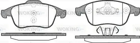 Гальмівні колодки WOKING P1250300