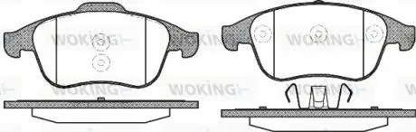 Гальмівні колодки WOKING P1250310
