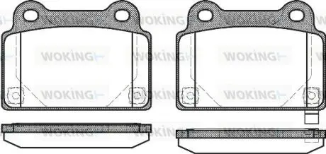 Колодки гальмівні WOKING P12643.02