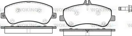 Колодки дискові гальмові MB GLK 08>15 / перед (P12773.00) WOKING P1277300