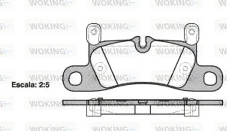 Колодки гальмівні WOKING P12793.20