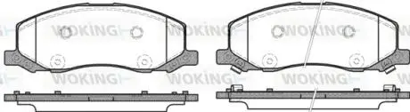 Колодки гальмівні WOKING P12863.02