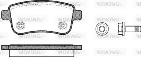 Гальмівні колодки WOKING P12873.00
