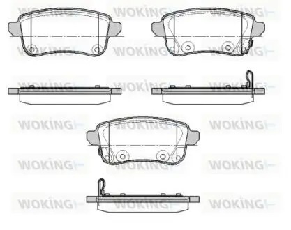Колодки тормозные WOKING P12873.02