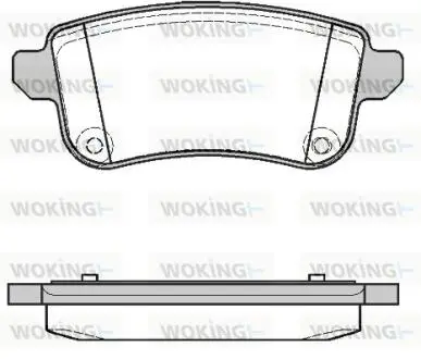 Гальмівні колодки WOKING P12873.10