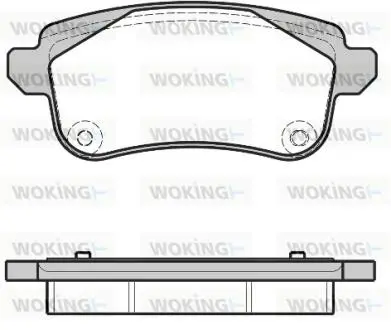 Гальмівні колодки WOKING P1287330
