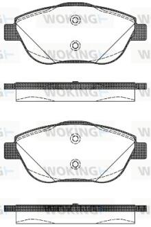 Колодки тормозные WOKING P12923.10