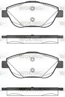 Колодки тормозные WOKING P12923.10