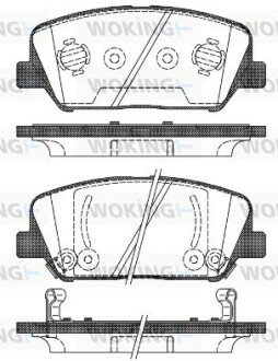 Колодки гальмівні WOKING P12983.02