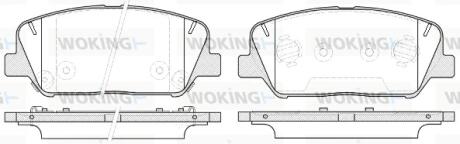 Колодки гальмівні WOKING P12983.12