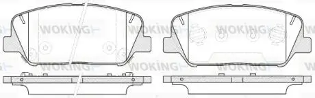 Колодки гальмівні WOKING P12983.12