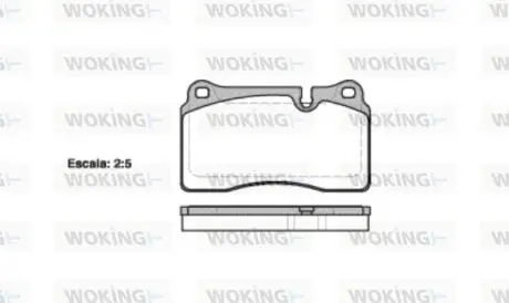 Колодки гальмівні WOKING P13003.10