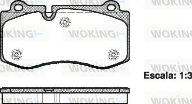 Колодки гальмівний диск. перед. (Remsa) Mercedes-benz Cls (c219) 3.5 04-11,Mercedes-benz Cls (c219) 5.5 04-11 WOKING P13023.00