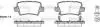 Колодки тормозные диск. задн. (Remsa) Honda Civic ix 1.4 12-,Honda Civic ix 1.8 12- WOKING P13063.02 (фото 1)