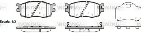 Гальмівні колодки WOKING P13083.02