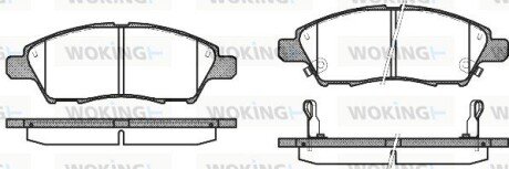 Колодки гальмівні WOKING P13103.02