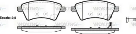 Гальмівні колодки перед Suzuki SX4 04> WOKING P13153.01