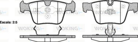 Колодки гальмівні WOKING P13163.00