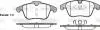 Тормозные колодки пер. V60/S60/XC70/V70/S80/Discovery/Evoque/Freelander/Galaxy/Mondeo/S-Max 06- WOKING P13193.00 (фото 1)