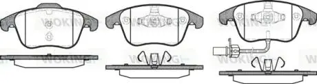 Колодки тормозные диск. перед. (Remsa) Audi A4 1.8 07-15,Audi A4 2.0 07-15,Audi A4 2.7 07-15 WOKING P13193.11