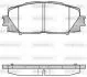Колодки тормозные диск. перед. (Remsa) Lexus Ct (zwa10_) 1.8 10-,Toyota Prius 1.8 09- WOKING P13243.10 (фото 1)