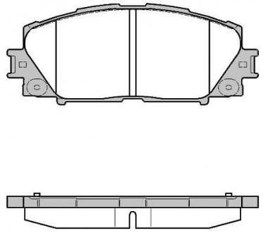 Колодки тормозные диск. перед. (Remsa) Lexus Ct (zwa10_) 1.8 10-,Toyota Prius 1.8 09- WOKING P13243.10 (фото 1)
