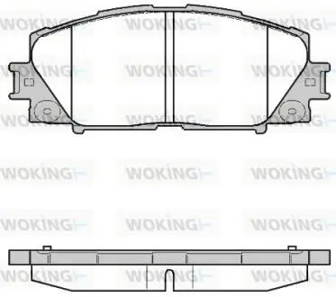 Колодки тормозные диск. перед. (Remsa) Lexus Ct (zwa10_) 1.8 10-,Toyota Prius 1.8 09- WOKING P13243.10