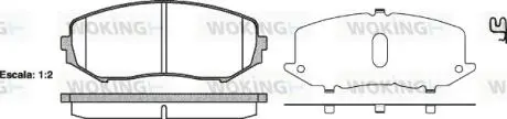 Гальмівні колодки перед. Suzuki Grand Vitara 05-15 (tociko) WOKING P13253.02