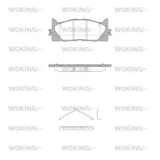 Гальмівні колодки WOKING P13333.00