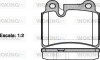 Колодки тормозные дисковые VW Touareg I / задн Brembo ver. (P13403.00) WOKING P1340300 (фото 1)