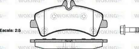 Колодки тормозные WOKING P13473.00