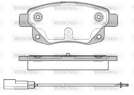 Колодки тормозные WOKING P13523.01