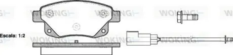 Колодки тормозные диск. задн. (Remsa) Ford Tourneo connect 1.8 02-13,Ford Transit 2.2 06-14 WOKING P13523.02