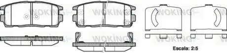 Колодки тормозные WOKING P13603.12