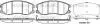 Колодки тормозные диск. перед. (Remsa) Chevrolet Captiva 2.0 06-,Chevrolet Captiva 2.2 06- WOKING P13613.12 (фото 1)
