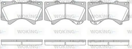 Гальмівні колодки WOKING P13713.02