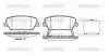 Гальмівні колодки зад. Santa Fe II/III 06-/Sorento II/III 09- (mando) (117x48,3x15,5) WOKING P13743.02 (фото 1)