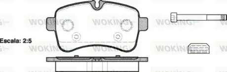 Тормозные колодки WOKING P1382300