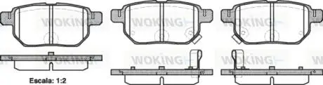 Колодки гальмівний диск. задн. (Remsa) Great wall Florid 1.3 08-,Great wall Florid 1.5 08- WOKING P13863.02