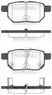 Колодки гальмівний диск. задн. (Remsa) Lexus Ct (zwa10_) 1.8 10-,Toyota Auris 1.8 06-12 WOKING P13863.22