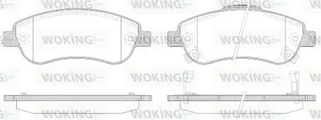 Колодки тормозные диск. перед. (Remsa) Honda Cr-v iii 2.0 06-,Honda Cr-v iii 2.2 06- WOKING P13893.02