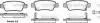Колодки тормозные диск. задн. (Remsa) Honda Cr-v iii 2.0 06-,Honda Cr-v iii 2.2 06- WOKING P13903.02 (фото 1)