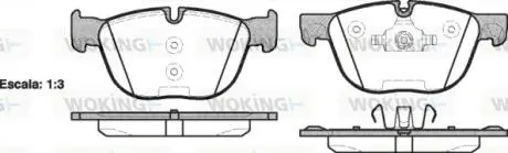 Колодки гальмівний диск. перед. (Remsa) Bmw X5 2.0 13-,Bmw X5 3.0 06-13,Bmw X5 3.0 13- WOKING P13973.00