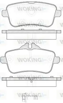 Гальмівні колодки зад. W166/X166 11- (TRW) WOKING P14033.00