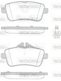 Колодки гальмівні WOKING P14033.10