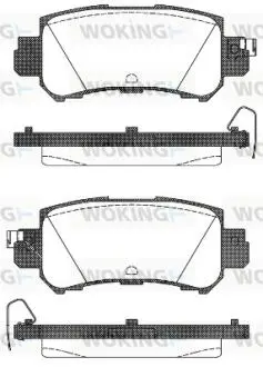 Колодки гальмівний диск. задн. (Remsa) Mazda Cx-5 2.0 11-,Mazda Cx-5 2.2 11- WOKING P14073.00