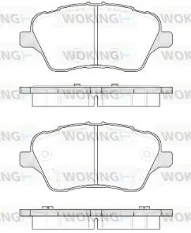 Гальмівні колодки перед. B-Max/Fiesta/Tourneo/Transit (12-21) WOKING P14143.00