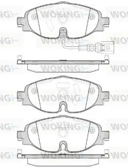 Колодки гальмівний диск. перед. (Remsa) Audi A3 1.2 12-,Audi A3 1.4 12-,Audi A3 1.4 13- WOKING P14153.01